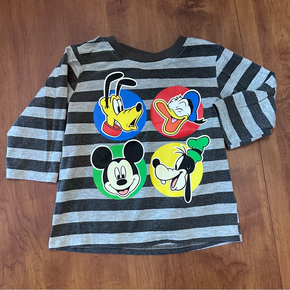 18 months toddler boys Disney striped long sleeve tee